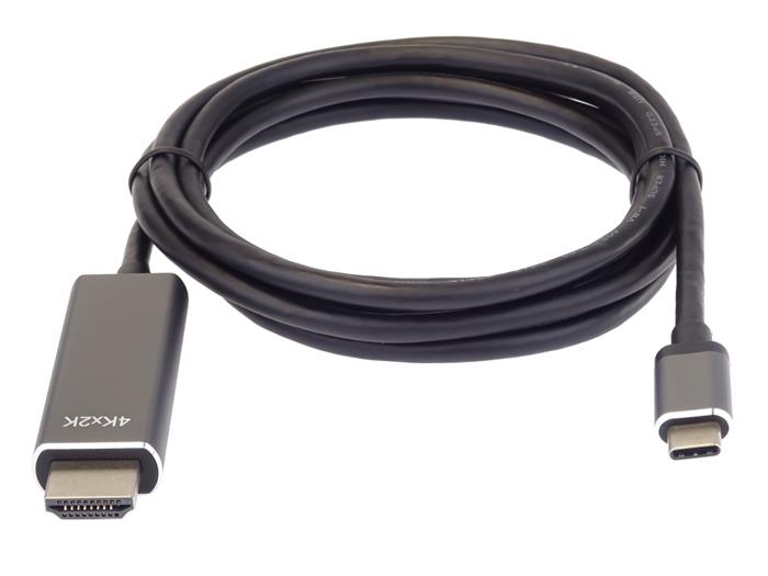 PremiumCord propojovací kabel USB-C (DP) na HDMI, 4K@60Hz, 1.8m