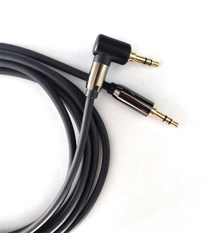 PremiumCord stíněný propojovací kabel, 2x Jack 3.5mm, 1.5m, lomený