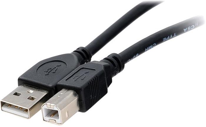 PremiumCord USB 2.0 kabel A-B 5m, barva černá