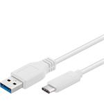 PremiumCord USB 3.0 kabel s USB-C konektorem, 3m, bílý