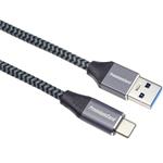 PremiumCord USB 3.0 kabel USB-C - USB-A, 5Gbps, 3m, oplet