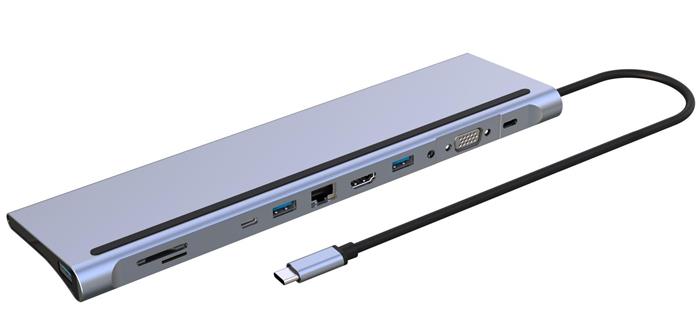 PremiumCord USB-C Full Size MST Dokovací stanice vhodná pod notebook