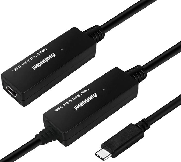 PremiumCord USB-C repeater a prodlužovací kabel, 5Gbps, 10m