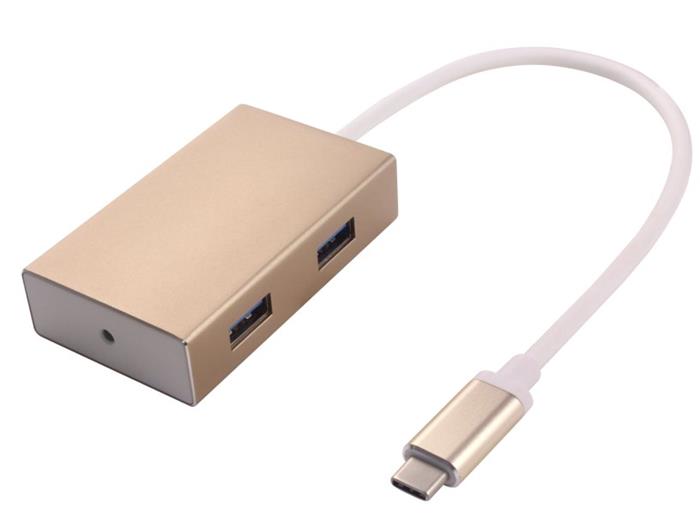 PremiumCord USB3.1 hub, 4x USB 3.0, hliníkové šasi