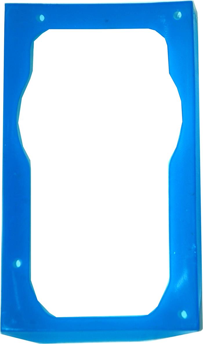 PRIMECOOLER PC-RFPSUUVBL, antivibrační rámeček ke zdroji, UV, modrá