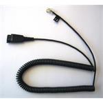 QD Cord to RJ10, coiled, 0,5 - 2m