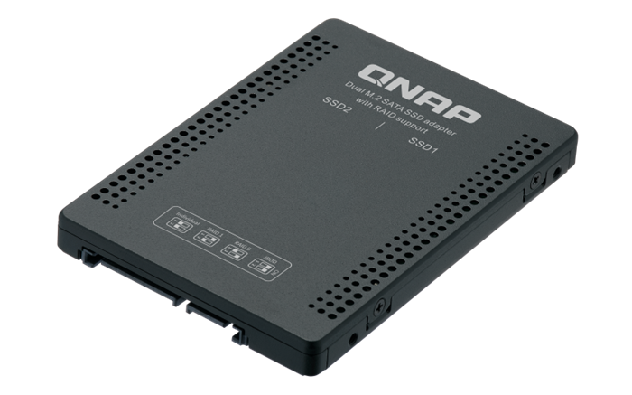 QNAP adaptér QDA-A2MAR (2x M.2 SSD SATA sloty v 2,5" SATA rámečku)