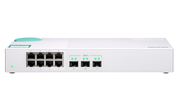 QNAP switch QSW-308S (8x Gigabit port + 3x 10G SFP+ port)