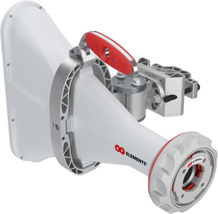 RF elements Asymetrická Horn anténa s TwistPortem, 5GHz, 17dBi, 60°