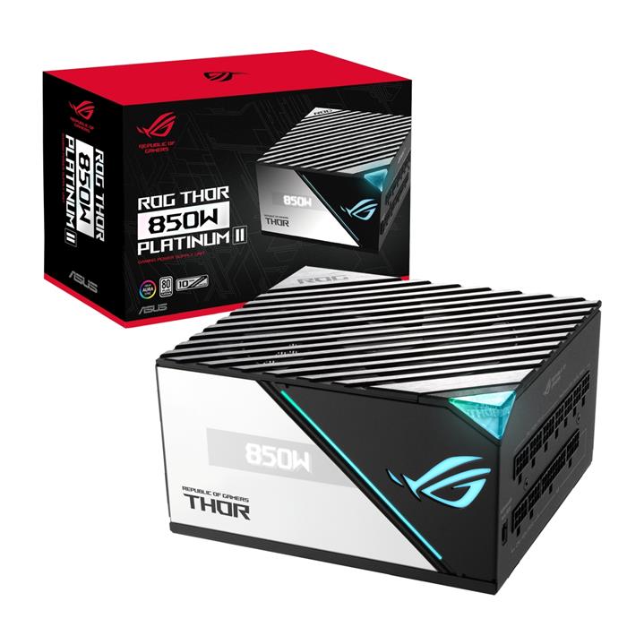 ROG THOR Platinum II 850W ATX zdroj, 80+ Platinum, ATX 3.0, modulární kabeláž