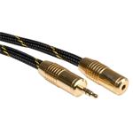 Roline Gold prodlužovací kabel jack 3,5M - jack3,5F, 10m