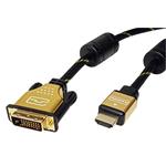 Roline Gold propojovací DVI -> HDMI kabel, 7.5m