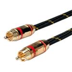Roline Gold propojovací kabel cinch(M) - cinch(M), 5m, červené konektory