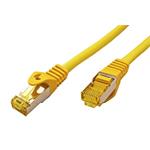 S/FTP patchkabel kat. 7, s konektory RJ45, LSOH, 0,25m, žlutý