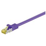 S/FTP patchkabel kat. 7, s konektory RJ45, LSOH, 1,5m, fialový