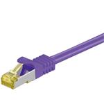 S/FTP patchkabel kat. 7, s konektory RJ45, LSOH, 3m, fialový