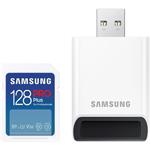 Samsung 128GB SDXC karta, 180R/130W + USB čtečka