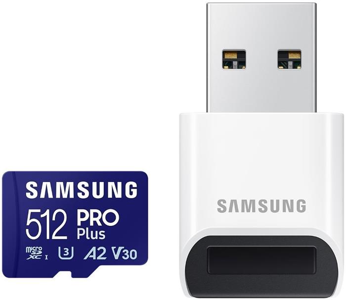 Samsung 512GB microSDXC karta 180R/130W + USB čtečka