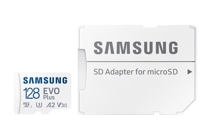 Samsung EVO Plus 128GB microSDXC UHS-I U3 A2 + adaptér