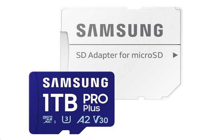 Samsung PRO Plus 1TB microSDXC karta, UHS-I U3 A2 + SD adaptér