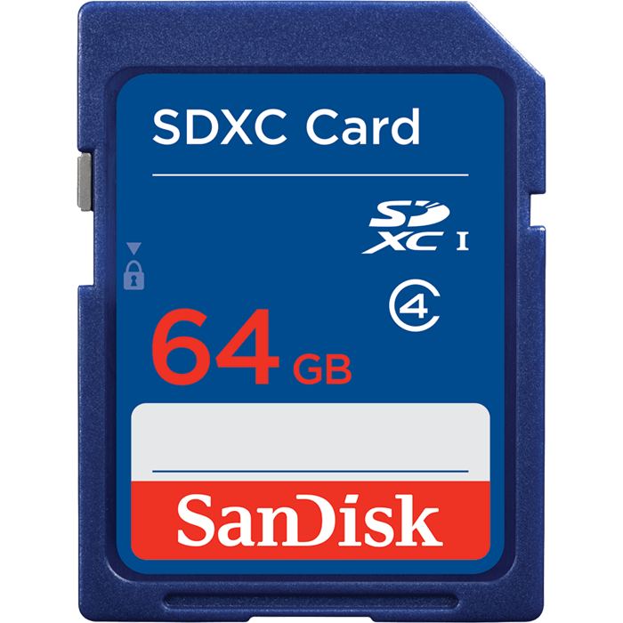 SanDisk 64GB SDXC karta, Class 4