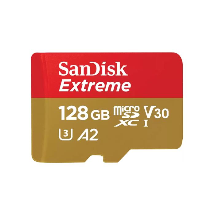 SanDisk Extreme 128GB microSDXC karta, 190R/80W + adaptér