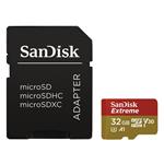 SanDisk Extreme 32GB microSDHC karta, UHS-I V30, A1 + adaptér (100R/60W)