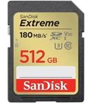 SanDisk Extreme 512GB SDXC karta, UHS-I U3, 190R/190W