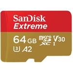 SanDisk Extreme 64GB microSDXC karta, 170R/80W + adaptér