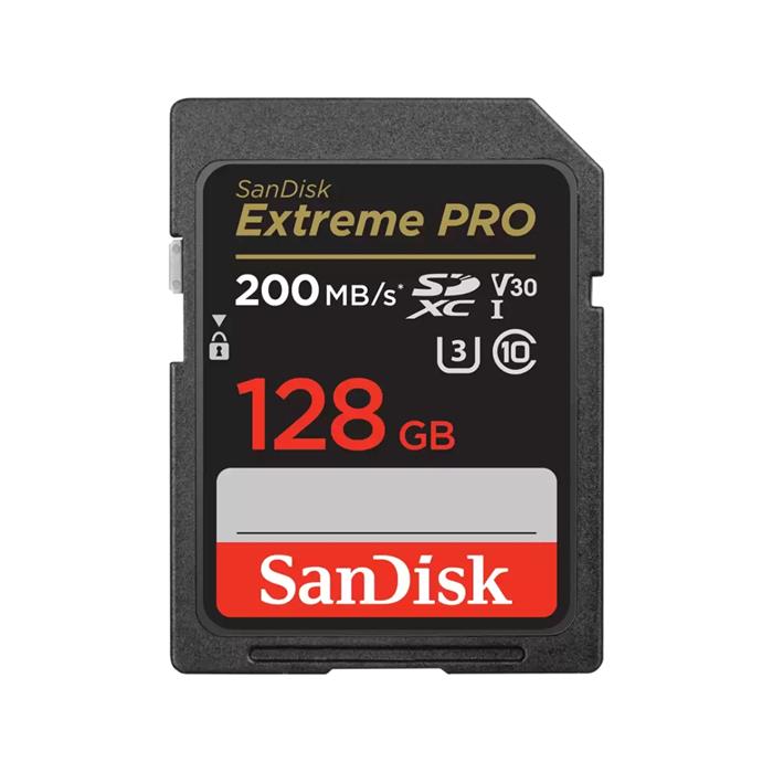 SanDisk Extreme PRO 128GB SDXC karta, V30 UHS-I, 200R/90W