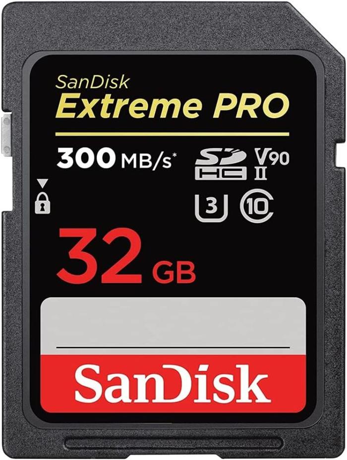 SanDisk Extreme PRO 32GB SDHC karta, UHS-II U3 V90, 300R/260W