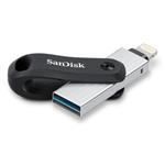 SanDisk iXpand Go 128GB, flash disk, USB 3.0 + Lightning, černý