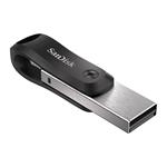 SanDisk iXpand Go 64GB, flash disk, USB 3.0 + Lightning, černý