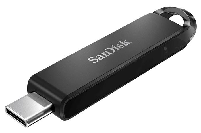 SanDisk Ultra USB-C 128GB, flash disk, USB 3.0 Typ-C, černý