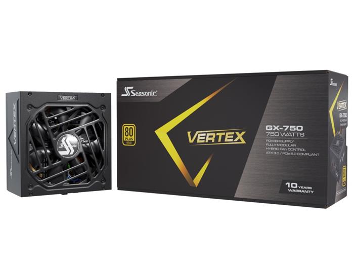 Seasonic VERTEX GX 750W, ATX zdroj, 80+ Gold, ATX 3.0, modulární kabeláž