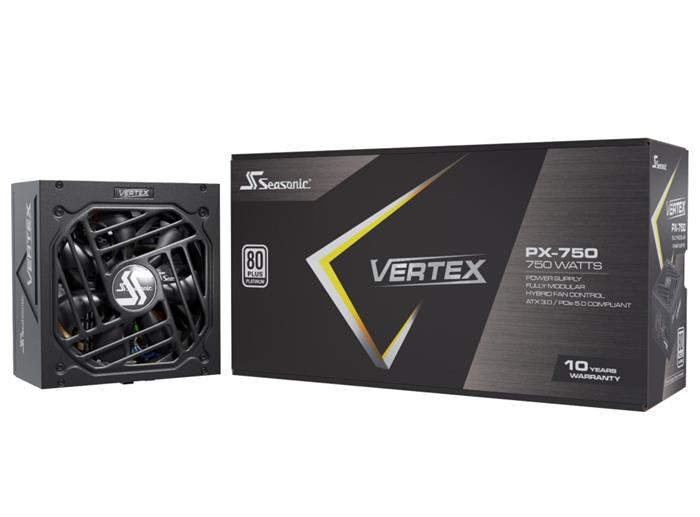 Seasonic VERTEX PX 750W, ATX zdroj, 80+ Platinum, ATX 3.0, modulární kabeláž