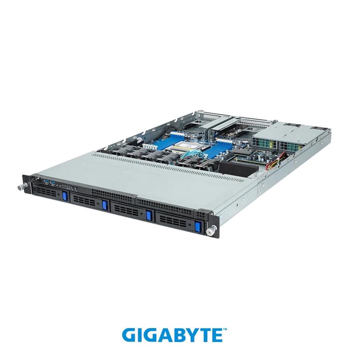 Server R163-Z30 1U S-SP5(400W), 1GbE, 4sATA, M.2, 12DDR5, 2PCI-E16(g5), 2OCP3, IPMI, rPS (80+ PLAT.)