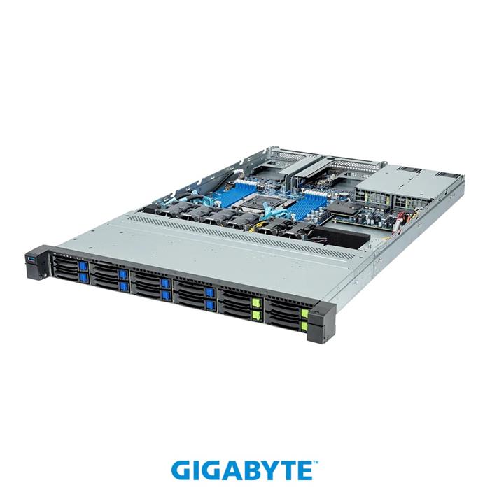 Server R163-Z32 1U S-SP5(400W), 1GbE, 8SFF&4NVMe4, M.2, 12DDR5, 2PCI-E16(g5), 2OCP3, IPMI, 1k3 rPS (80+ PLAT.)