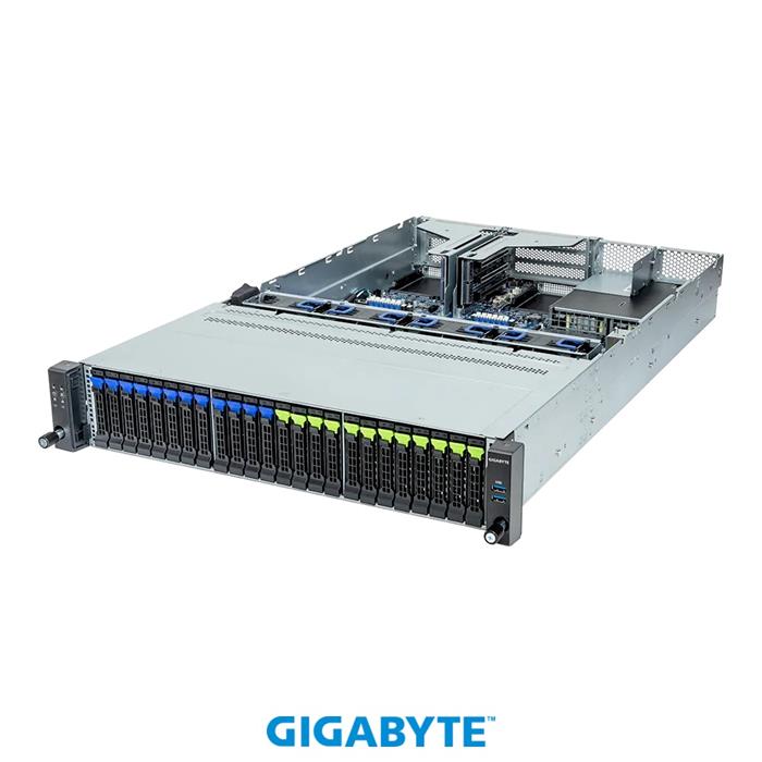 Server R263-Z32 2U S-SP5(400W), 1GbE, 12SFF&12NVMe4,M.2, 12DDR5, 2PCI-E16(g5),2OCP3, IPMI,1k3W rPS (80+ PLAT.)