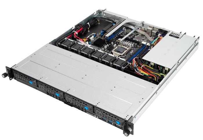 Server RS300-E11-RS4 1U (LGA1200(H5),E-2300, 2GbE, 4sATA(2NVMe upg), VROC,4DDR4, 3PCI-Eg4, M.2, DVR, IPMI, rPS (80+PLAT