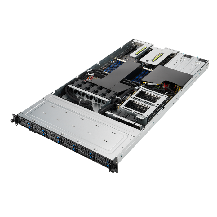 Server RS500A-E11-RS12U 1U S-SP3(280W), 2GbE, 12NVMe4, 2M.2, 16DDR4-3200, 3PCI-E16/-E8(g4),OCP3, IPMI, rPS (80+ Tit.)