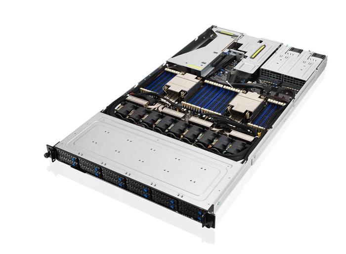 Server RS700-E10-RS12U/10G 1U,2S-P+(270W),2×10GbE-T, 3PCI-E16(g4)/GPU,-E8, 32DDR4,12NVMe4/SFF, IPMI,rPS 1,6kW (80+ Plat