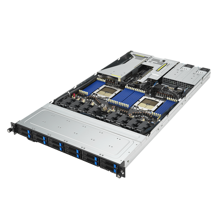 Server RS700A-E12-RS12U/1G 1U, 2S-SP5(400W), 4GbE, 3+1PCI-E16/8(g5)/OCP3, 24DDR5, 12NVMe5/SFF, IPMI, 2K6W rPS (80+Tit.)