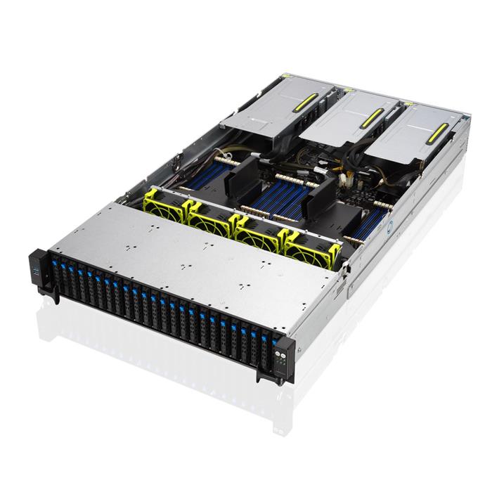 Server RS720A-E11-RS24U/10G 2U,2S-SP3, 2×10GbE-T, 9PCI-E16/8(g4)/4GPU, 32DDR4, 24NVMe4(2PLX), IPMI, rPS 1k6W (80+PLAT)