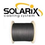 Solarix optický kabel DROP1000  12 vl. 9/125 SM LSZH universal, 500m, černý