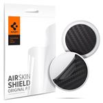 Spigen AirSkin Shield HD 4-Pack, ochranné fólie pro Apple AirTag, carbon