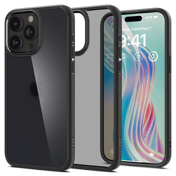 Spigen Ultra Hybrid, frost black - iPhone 15 Pro