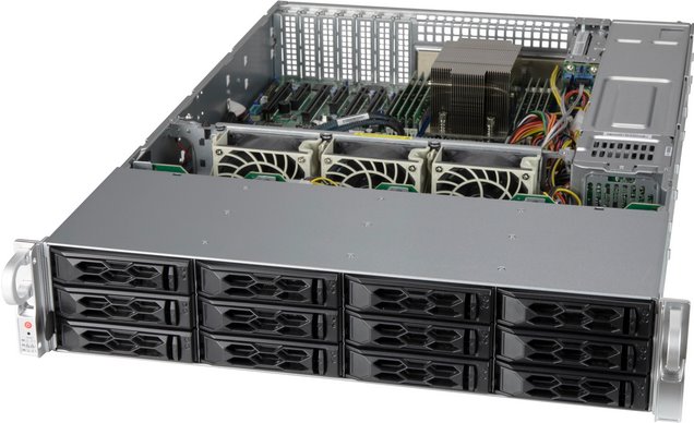 SuperMicro LA26AC12-R920LP 2U eATX,12NVMe4/sATA/SAS3+2SFF,noDVD, rPS 920W (80+PLAT), černé