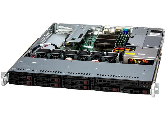 SuperServer 111R-M 1U S-LGA1700(V0) 2GbE, 8sATA, 4DDR5, 2PCI-E8g5+HBA slot, 2M.2, IPMI, rPS (80+TIT)