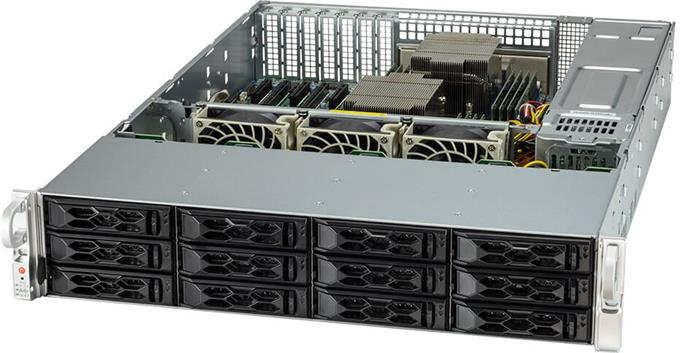 SuperServer 2024S-TR 2U 2S-SP3 (240W), 2GbE-T,12sATA/NVMe4,IPMI, 16DDR4-3200, 3PCI-E16(g4)LP,3-E8(g4)LP, rPS (80+ PLAT.